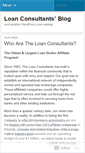 Mobile Screenshot of loanconsultants.wordpress.com