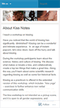 Mobile Screenshot of kissnotes.wordpress.com