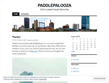 Tablet Screenshot of paddlepalooza.wordpress.com