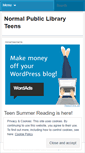 Mobile Screenshot of normalteens.wordpress.com