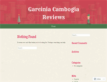 Tablet Screenshot of anarticleongarciniacambogiareviews.wordpress.com