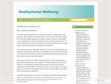 Tablet Screenshot of healthyherbalwellbeing.wordpress.com