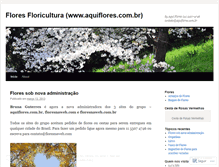 Tablet Screenshot of floresfloricultura.wordpress.com