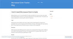 Desktop Screenshot of microwaveoventoaster.wordpress.com
