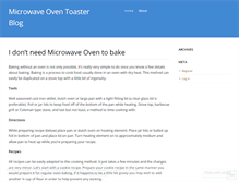 Tablet Screenshot of microwaveoventoaster.wordpress.com