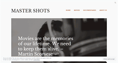 Desktop Screenshot of mastershots.wordpress.com