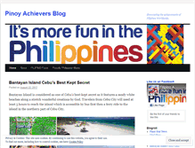 Tablet Screenshot of filipinoachievers.wordpress.com