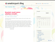 Tablet Screenshot of amalianjani.wordpress.com