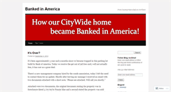 Desktop Screenshot of bankedinamerica.wordpress.com