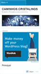Mobile Screenshot of caminhoscristalinos.wordpress.com