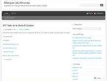 Tablet Screenshot of alberguelasalmunias.wordpress.com