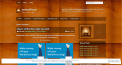 Desktop Screenshot of moneybean.wordpress.com