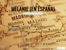 Tablet Screenshot of melanieenespana.wordpress.com