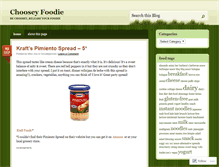Tablet Screenshot of chooseyfoodie.wordpress.com