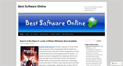Desktop Screenshot of bestsoftwareonline.wordpress.com