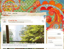 Tablet Screenshot of akukamuyoga.wordpress.com