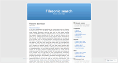 Desktop Screenshot of filesonicsearch.wordpress.com