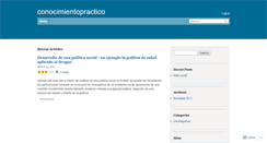 Desktop Screenshot of conocimientopractico.wordpress.com