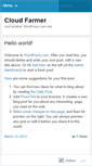 Mobile Screenshot of cloudfamer.wordpress.com