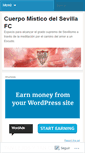 Mobile Screenshot of cuerpomisticodelsevillafc.wordpress.com
