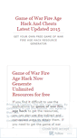Mobile Screenshot of gameofwarfireagehacknow.wordpress.com
