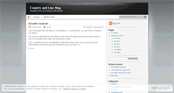 Desktop Screenshot of countryandlinemag.wordpress.com