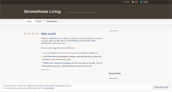 Desktop Screenshot of gnomehomeliving.wordpress.com