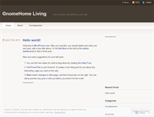 Tablet Screenshot of gnomehomeliving.wordpress.com