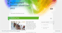 Desktop Screenshot of jeannettesummerclass2011.wordpress.com