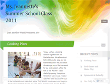 Tablet Screenshot of jeannettesummerclass2011.wordpress.com