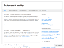 Tablet Screenshot of lovelymagnoliaweddings.wordpress.com
