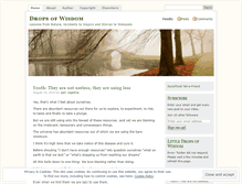 Tablet Screenshot of dropsofwisdom.wordpress.com