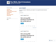 Tablet Screenshot of barkinvestors2.wordpress.com