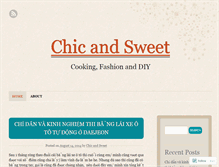 Tablet Screenshot of chicnsweet.wordpress.com