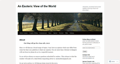 Desktop Screenshot of anesotericview.wordpress.com
