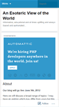 Mobile Screenshot of anesotericview.wordpress.com