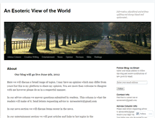 Tablet Screenshot of anesotericview.wordpress.com