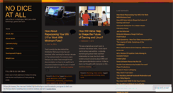 Desktop Screenshot of nodiceatall.wordpress.com