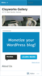 Mobile Screenshot of clayworksgallery.wordpress.com