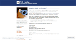 Desktop Screenshot of phphabitat.wordpress.com