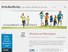 Tablet Screenshot of dedebullreilly.wordpress.com