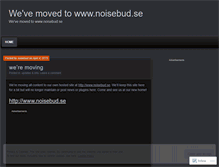 Tablet Screenshot of noisebud.wordpress.com