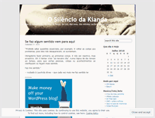 Tablet Screenshot of kianda.wordpress.com