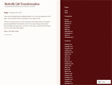 Tablet Screenshot of butterflytransformation.wordpress.com