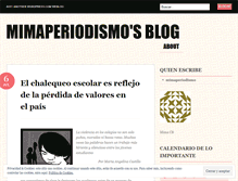 Tablet Screenshot of mimaperiodismo.wordpress.com