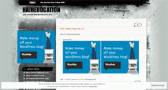 Desktop Screenshot of haireducation.wordpress.com