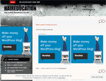 Tablet Screenshot of haireducation.wordpress.com