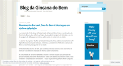 Desktop Screenshot of gincanadobem.wordpress.com