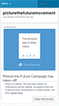 Mobile Screenshot of picturethefuturemovement.wordpress.com