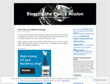 Tablet Screenshot of planckmission.wordpress.com